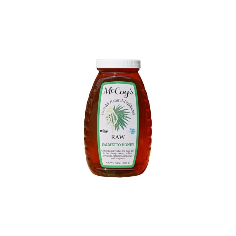 Raw Honey - Pure All Natural Unfiltered & Unpasteurized -