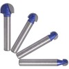 Eyech 4pc Core Box Router Bit Set Carbide 1/4 Inch,