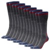 Andrew Scott Men's 6 Pair Hiking Merino Wool Boot Sock