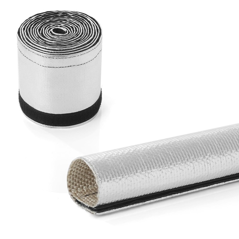 PAWBOSE Aluminized Heat Shield Sleeving 3/4" I.D. x 10FT Heat