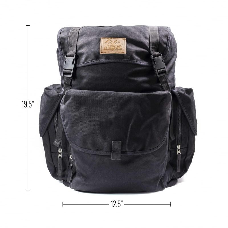 ASR Outdoor 30L Heavy Duty Gold Prospecting Backpack, Canvas Camping