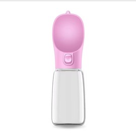 TravelPet Dog Water Bottle, Leak-Proof Portable Dispenser, 500 ml, Pink/Green/Blue (Pink, ONE Size)