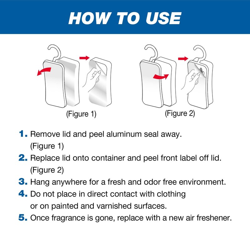 airBOSS Closet Air Freshener, Continuously Releases Fragrance, Fresh Linen, 4