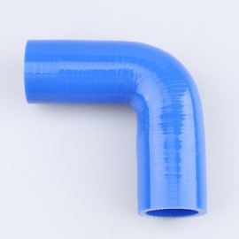 AC PERFORMANCE AC PERFORMANCE ID 1.25" (32mm), 90 Degree Elbow Coupler, Leg Length 3.5" (90mm), 3-Ply Reinforced, Universal Automotive Pure Silicone Hose, Blue