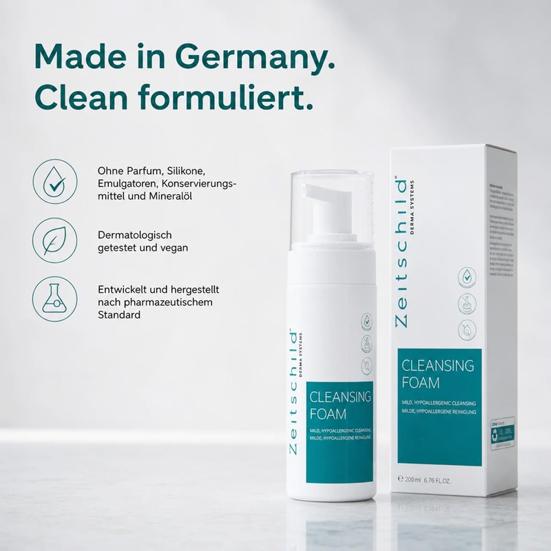 Zeitschild Cleansing Foam 200ml - Mild Cleansing Foam