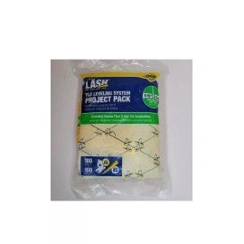 QEP LASH Tile Leveling System Pack - 100 1/16 in. Leveling Clips & 100 Wedges...
