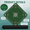 Mahjong Mat 31.5"x31.5" Noise Reduction, Anti-Slip Table Cover, Mahjong Tablecloth