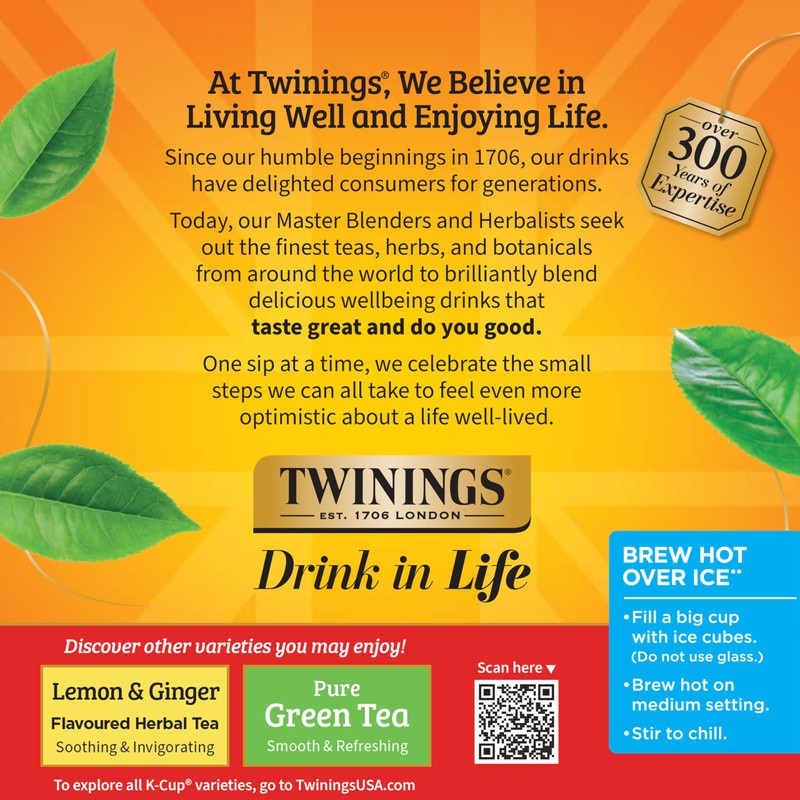 Twinings Decaffeinated English Breakfast Black Tea 72 K-Cup Pods for