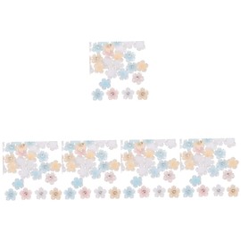 Healeved 5pcs Flower Nail Charms Rhinestones DIY Nail Art Accessories for Home and Floral Design for Eye-catching