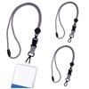 Thatyro 3 Pack Breakaway Lanyards, Adjustable Woven Badge Holder String