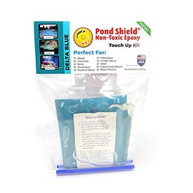 Pond Armor SKU-Dblue-TU Pond Shield Delta Blue Touch Up Kit Non-Toxic epoxy Coating