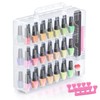 Beloving Nail Polish Organizer, 48 Bottles Transparent Nail Polish Holder