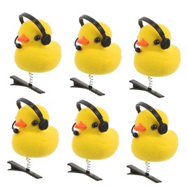 Healvian 15pcs Headset Yellow Duck Hair Clip Hair Accessories for Clips for Duck Decorative Cute Cute Barrettes Metal