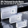 EKINIYAR 5x7 Acrylic Picture Frames, 20% Thicker Block, Clear Picture