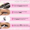 Spikes Lash Clusters Volume Eyelash With Cat Eye Lashes Bottom+upper