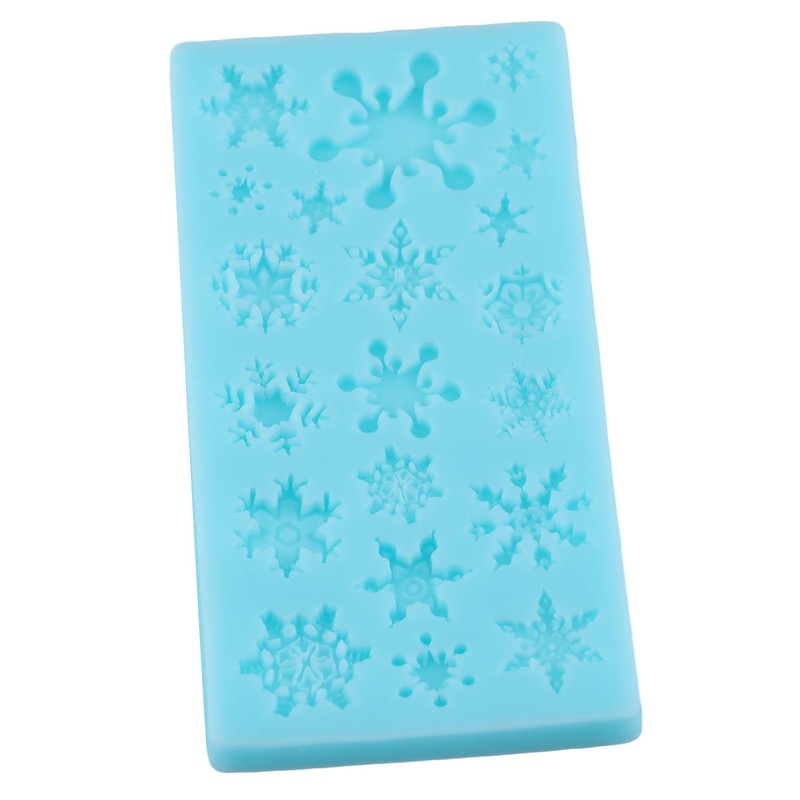 Christmas Snowflake Fondant Molds 3D Snowflake Silicone Mold