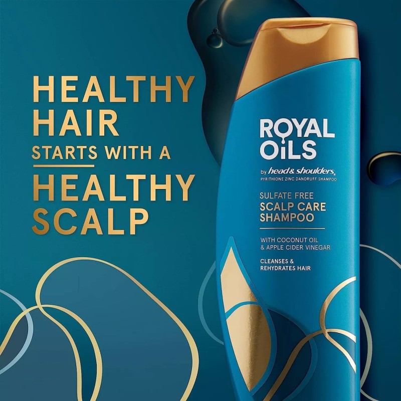 Head & Shoulders Royal Oils Moisturizing Shampoo, Anti Dandruff Treatment