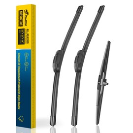 Raidbee® 3 Wipers 22"/21"/14" Replacement For Honda Pilot 2015 2014 2013 2012 2011 2010 2009 (Set of 3), 22 Inch+21 Inch Windshield Wiper Blades with 14 Inch Rear Wiper Blade-Original Factory Quality