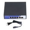 6 Port PoE Switch 1.2Gbps Ethernet Switch Unmanaged Plug and