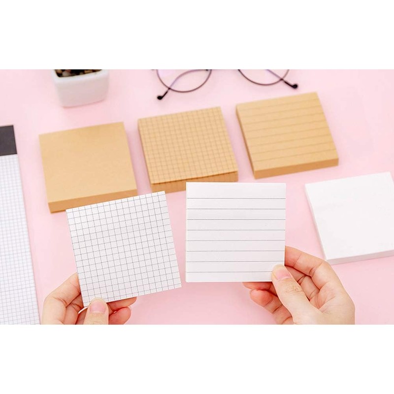 VOANZO 10pcs Small Square Sticky Notes 7.5 x 7.5cm Creative