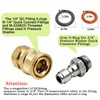 3/8" Pressure Washer O-Ring Replacement Set,M22 Quick Connect Fittings, Red