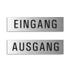 Door Signs I Set of 2 I L Aluminium Stainless