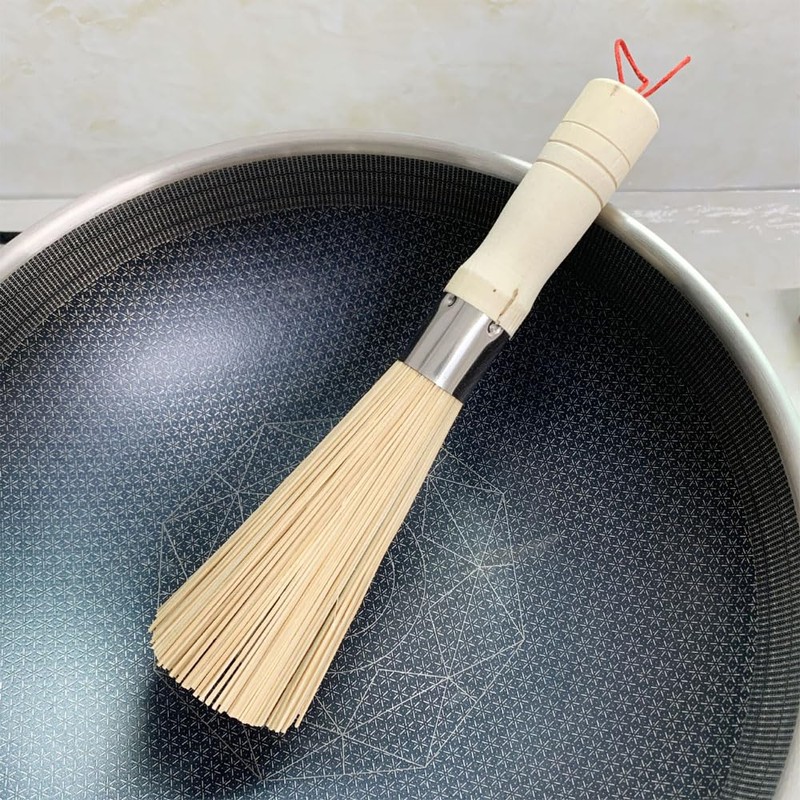 Sasara Bamboo Pot Cleaning Kitchen Brush Bamboo Handle Kitchen Utensils