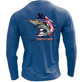 Tormenter "Key Largo SPF-50, Snag Resistant Performance Shirt (Sailing Patriot Dark Blue-3X-Large)