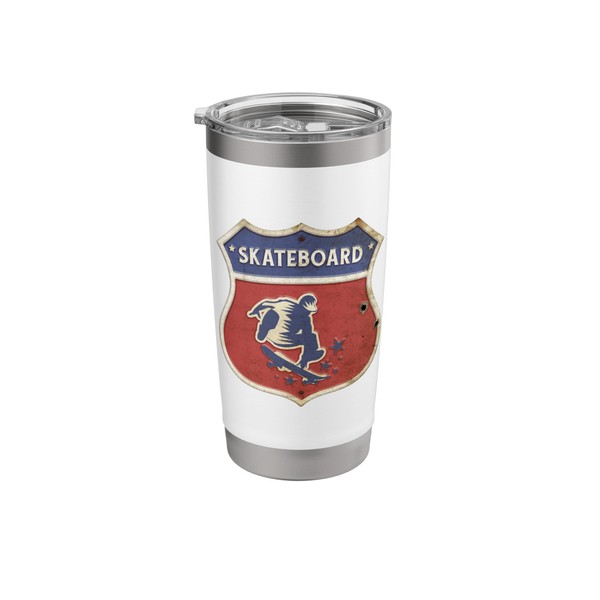 Skateboard Skating Skateboarding Skateboarder Stainless Steel Insulated Tumbler