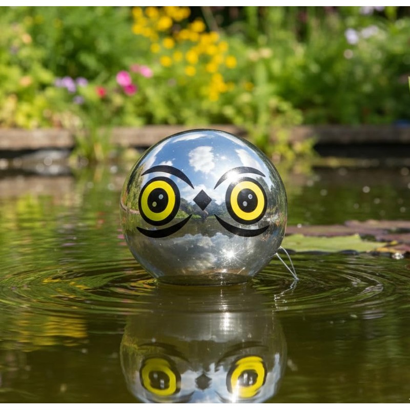 Pisces Reflective Bird Scarer Ball Shiny Pond Deterrent Fish Protection