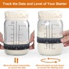 ROLIOUMEN Sourdough Starter Kit, 34OZ Sourdough Jar Container with Aluminium