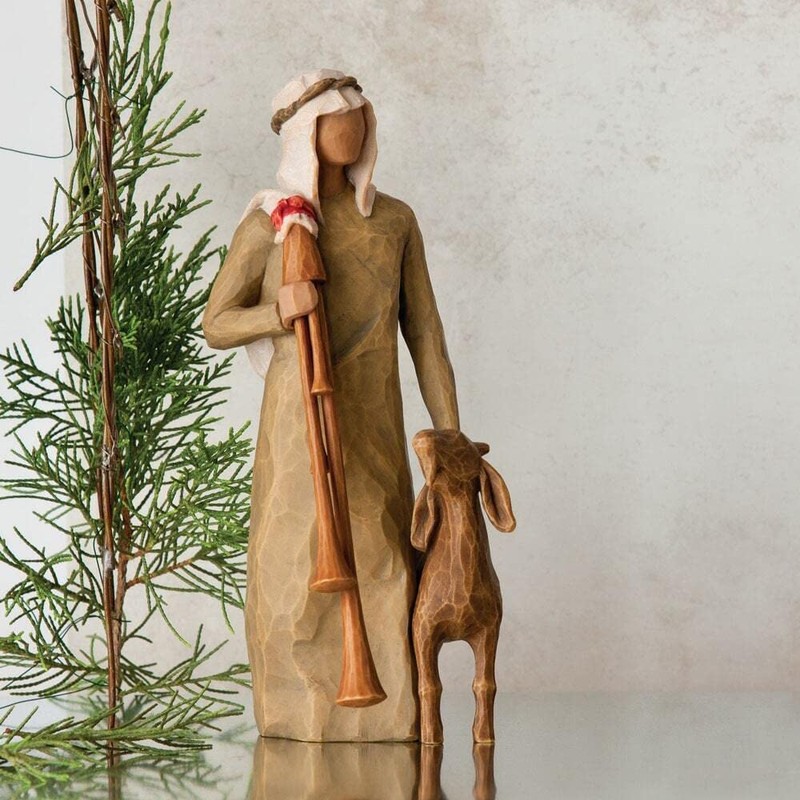 Willow Tree Zampognaro Shepherd with Bagpipe Nativity 27183