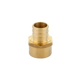 (Pack of 10) EFIELD Barb Pex 3/4" x 1/2" Female NPT Thread Adapter Crimp Brass Fitting