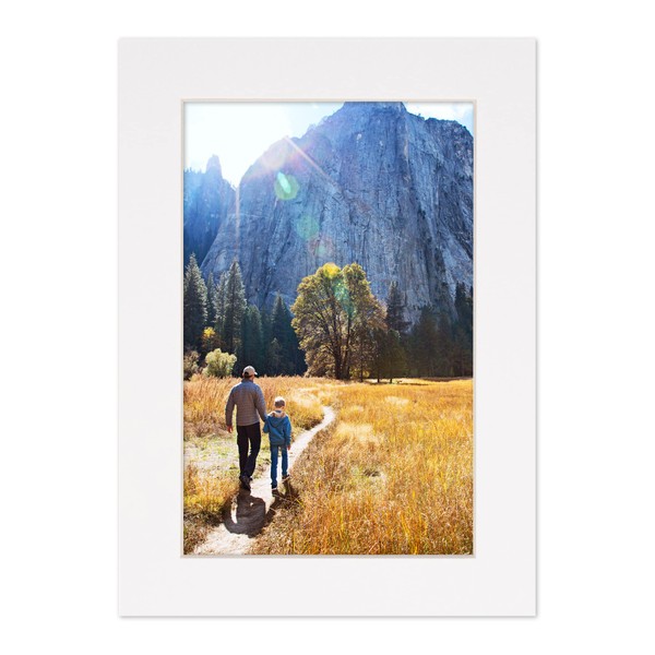 11x14 Matboard for 16x20 Frame | Smooth White | Precut