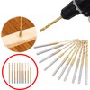 CHENJIN 10PCS High Speed Steel Miniature Engraving Drill Bits Variable