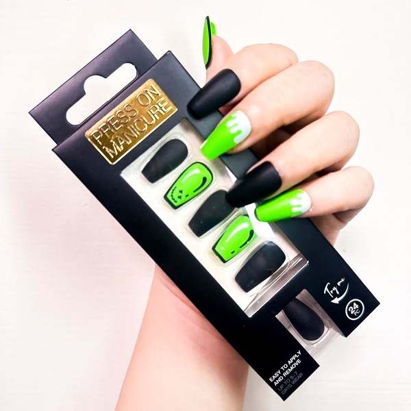 YaCing31 Press On Nails - Graffiti | Mid coffin Nails,