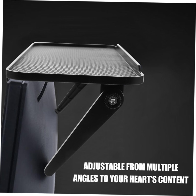 TEHAUX Computer Screen Shelf Foldable Tv Storage Organizer with Design