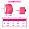 Waterproof Backpack Cover with Reflective, 15L-25L Rucksack Rain Cover with