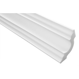 MARBET DESIGN Stucco Moulding Moulding XPS Polystyrene White - Ceiling Moulding Strip E-14 (2 Metres / 1 Strip E-14)