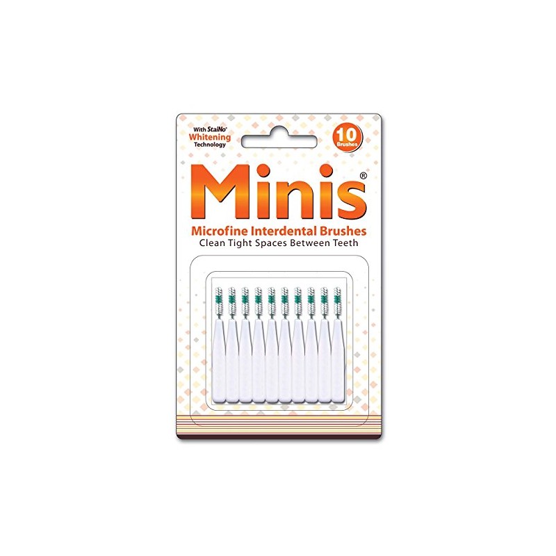 Staino Minis Microfine Interdental Brushes Pack of 10 (6 Packs