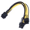 5Pcs Power Supply Cable 6Pin to Dual 8pin 6+2 GPU