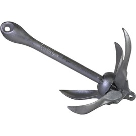Smart Choice Marine 18 lb Galvanized Folding Grapnel Anchor for Boats