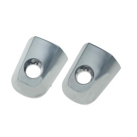 Front Left & Right Exterior Door Handle Caps Chrome w/Key Hole Pair for Mitsubishi Montero L200