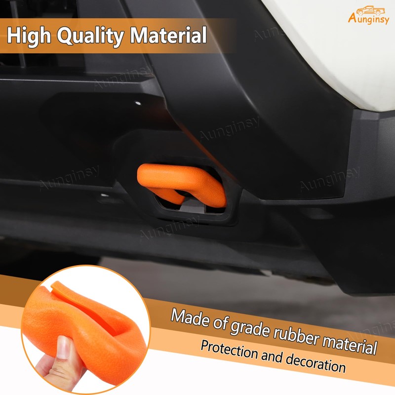 Aunginsy Front Bumper Tow Hook Covers Compatible with Nissan Frontier