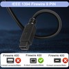 HATMINI 6FT Firewire 9 Pin Cable, IEEE 1394 Firewire 9