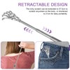Pack of 6 Back Scratchers, Expandable Telescopic Back Scratcher, Stainless