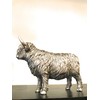 Reflections By Leonardo Highland Cow, 12 cm, Silver