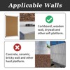 Rierdge Double-Headed Nails for Hanging Pictures, 30 Pcs Wall Hangers