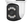 Outdoor WiFi Surveillance Camera 2 Lens Security PTZ IP Cam