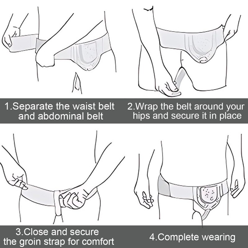 LAKJUOZ Hernia Belt for Men and Women, Hernia Bandage, Left